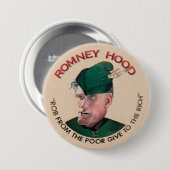 Mitt Romney Hood 2012 Ronde Button 7,6 Cm (Voorkant /achterkant)