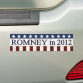 Mitt Romney in 2012 Bumpersticker (Op auto)