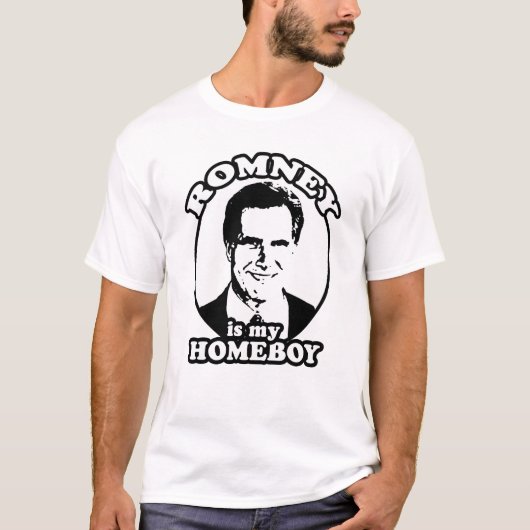 MITT ROMNEY IS MIJN HOMEBOE T-SHIRT (Voorkant)