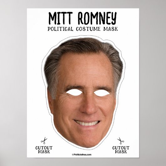 Mitt Romney kostuummasker Poster (Voorkant)