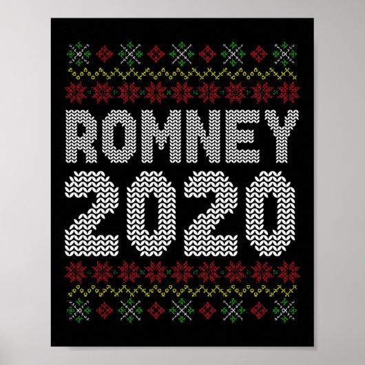 Mitt Romney Lelijk Kerstmis Conservatieve Republik Poster (Voorkant)
