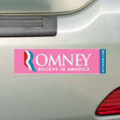 Mitt Romney Logo gelooft in de Amerikaanse Bumpers Bumpersticker (Op auto)