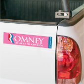 Mitt Romney Logo gelooft in de Amerikaanse Bumpers Bumpersticker (Op Truck)
