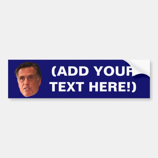 Mitt Romney - Maak je eigen Bumpersticker (Voorkant)