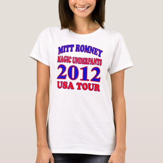 Mitt Romney MAGIC UNDERPANTS T-shirt (Voorkant)