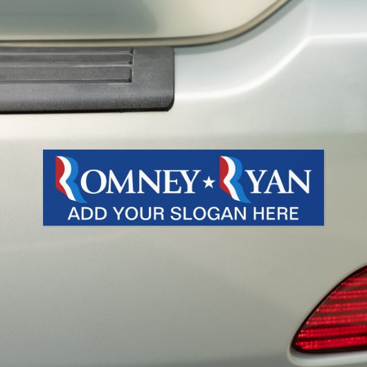 Mitt Romney - Paul Ryan 2012 Bumpersticker (Op auto)
