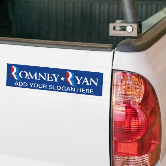 Mitt Romney - Paul Ryan 2012 Bumpersticker (Op Truck)