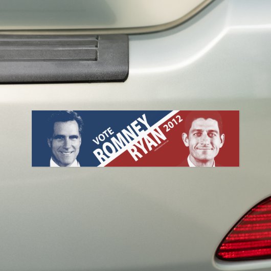 Mitt Romney Paul Ryan 2012 Bumpersticker (Op auto)