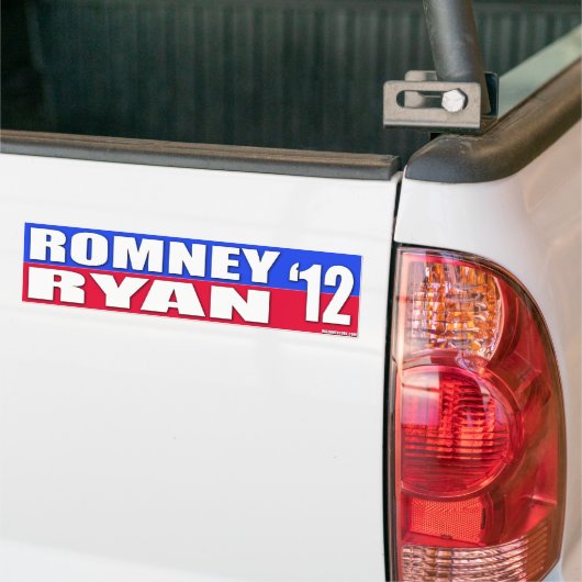 Mitt Romney & Paul Ryan 2012 Campaign Bumper Stick Bumpersticker (Op Truck)