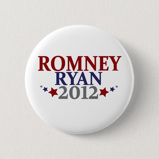 Mitt Romney Paul Ryan 2012 Ronde Button 5,7 Cm (Voorkant)