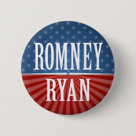 Mitt Romney Paul Ryan 2012 Ronde Button 5,7 Cm (Voorkant)