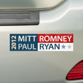 Mitt Romney Paul Ryan Bumpersticker (Op auto)