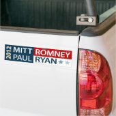 Mitt Romney Paul Ryan Bumpersticker (Op Truck)