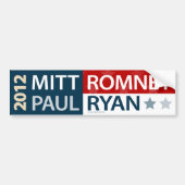 Mitt Romney Paul Ryan Bumpersticker (Voorkant)