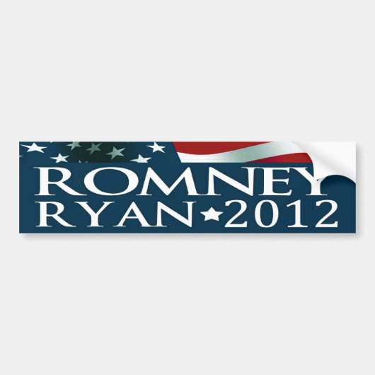 Mitt Romney Paul Ryan Election 2012 Bumpersticker (Voorkant)