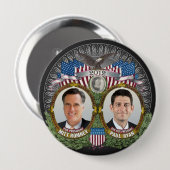 Mitt Romney Paul Ryan Foto Ronde Button 4,0 Cm (Voorkant /achterkant)