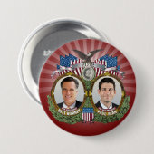 Mitt Romney Paul Ryan Foto Ronde Button 7,6 Cm (Voorkant /achterkant)