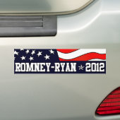 Mitt Romney Paul Ryan in 2012 Bumpersticker (Op auto)
