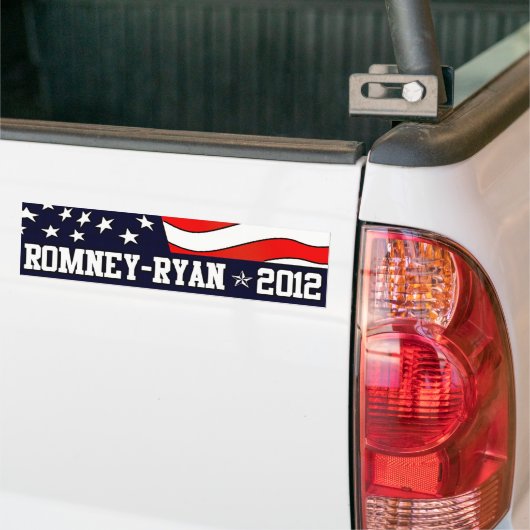Mitt Romney Paul Ryan in 2012 Bumpersticker (Op Truck)