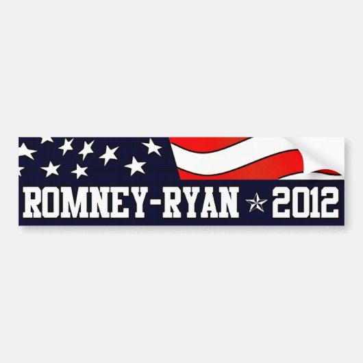 Mitt Romney Paul Ryan in 2012 Bumpersticker (Voorkant)