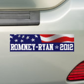 Mitt Romney Paul Ryan in 2012 Bumpersticker (Op auto)