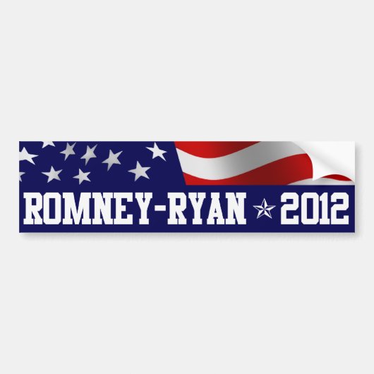 Mitt Romney Paul Ryan in 2012 Bumpersticker (Voorkant)
