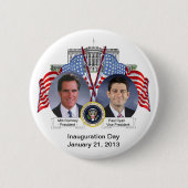 Mitt Romney Paul Ryan Inauguration Day Button (Voorkant)