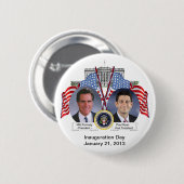 Mitt Romney Paul Ryan Inauguration Day Button (Voorkant /achterkant)