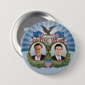 Mitt Romney Paul Ryan Jugate Ronde Button 7,6 Cm (Voorkant /achterkant)