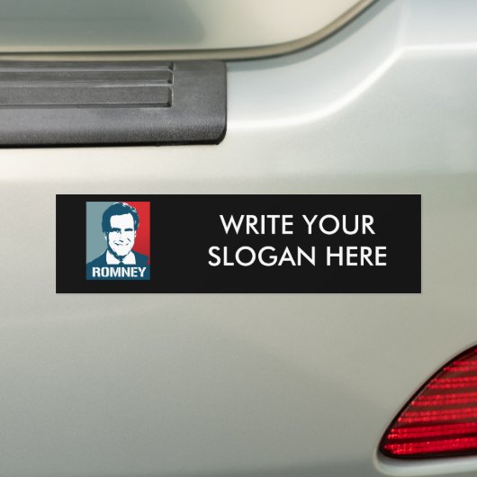 MITT ROMNEY POSTER BUMPERSTICKER (Op auto)