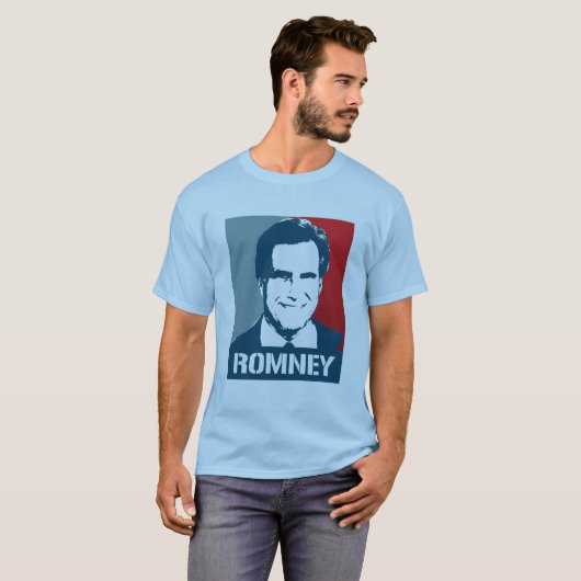 MITT ROMNEY POSTER T-SHIRT (Voorkant volledig)