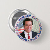 Mitt Romney President 2012 Gear Ronde Button 5,7 Cm (Voorkant /achterkant)
