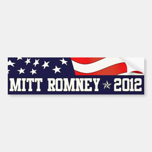 Mitt Romney President in 2012 Bumpersticker (Voorkant)