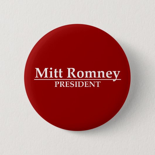 Mitt Romney President Ronde Button 5,7 Cm (Voorkant)