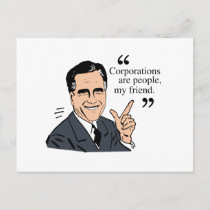 Mitt Romney Quotes, kleur Briefkaart