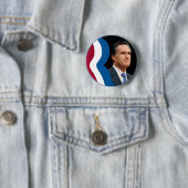 Mitt Romney "R" Logo (Circle - Portret) Ronde Button 5,7 Cm (In situ)