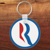 Mitt Romney "R" Logo Sleutelhanger (Voorkant)
