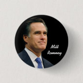 Mitt Romney Ronde Button 3,2 Cm (Voorkant)