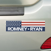 Mitt Romney Ryan Flag Bumpersticker 2012 (Op auto)