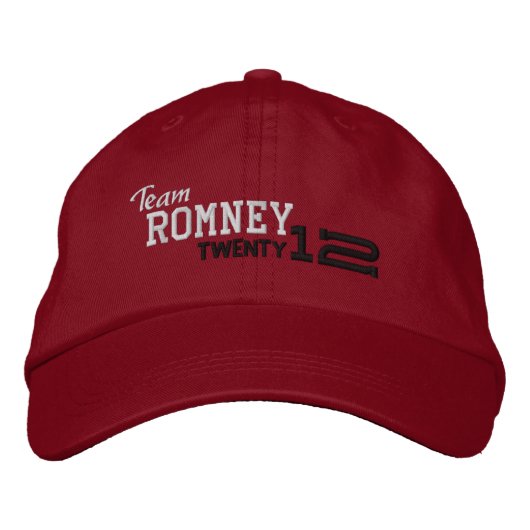 Mitt Romney Twaalf 2012 Geborduurde Pet (Voorkant)