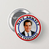 Mitt Romney voor de presiden knop Ronde Button 5,7 Cm (Voorkant /achterkant)