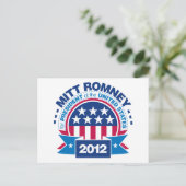 Mitt Romney voor President 2012 Briefkaart (Staand voorkant)