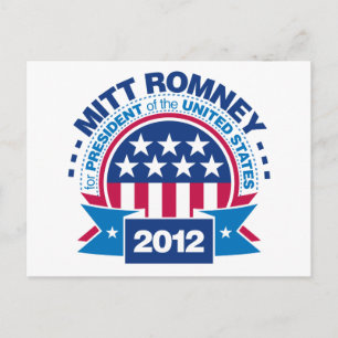 Mitt Romney voor President 2012 Briefkaart