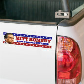 Mitt Romney voor President 2012 Bumpersticker (Op Truck)