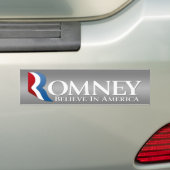 Mitt Romney voor President 2012 Bumpersticker (Op auto)