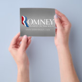 Mitt Romney voor President 2012 Flyer (Hand)