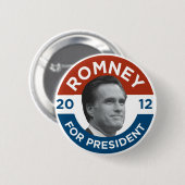 Mitt Romney Voor President 2012 Ronde Button 5,7 Cm (Voorkant /achterkant)