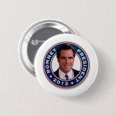 Mitt Romney voor President 2012 Ronde Button 5,7 Cm (Voorkant /achterkant)