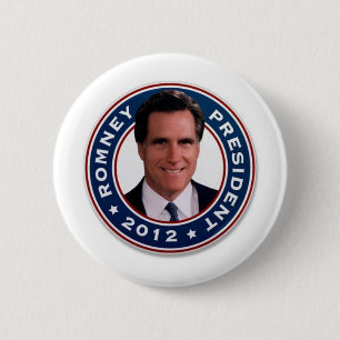 Mitt Romney voor President 2012 Ronde Button 5,7 Cm