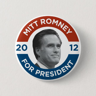 Mitt Romney Voor President 2012 Ronde Button 5,7 Cm